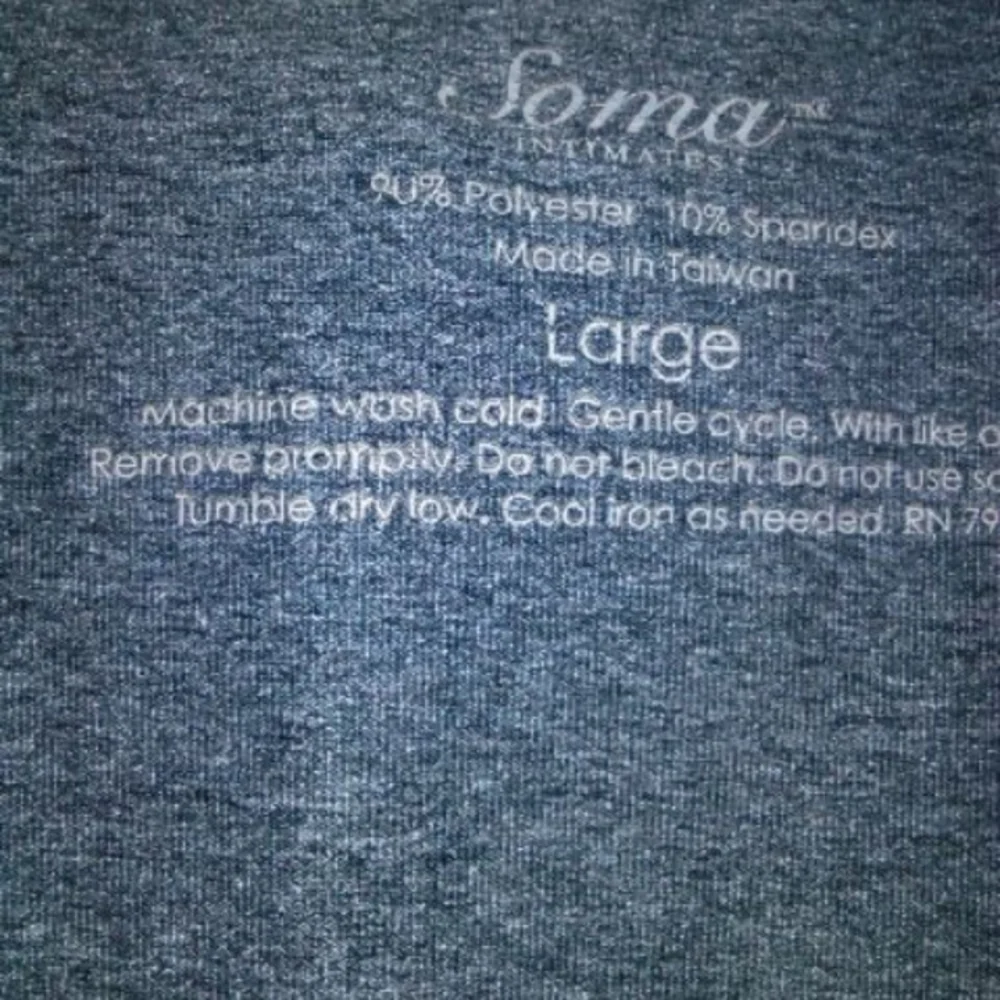 Soma Olive Gray Hooded Pullover Sweatshirt - Picture 3 of 3